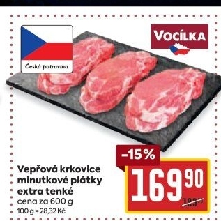 Vepřová krkovice bez kosti Vocílka