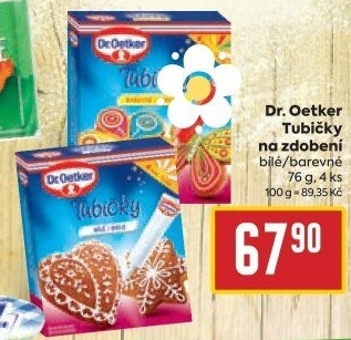 Zdobicí tubičky Dr. Oetker