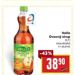 Sirup ovocný Hello