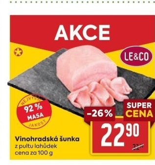 Šunka vinohradská nejvyšší jakosti LE&amp