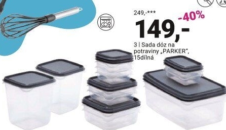 SADA DÓZ NA POTRAVINY „PARKER“