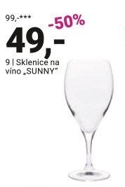 SKLENICE NA VÍNO „SUNNY“