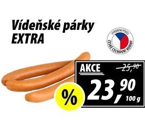 Párky vídeňské extra