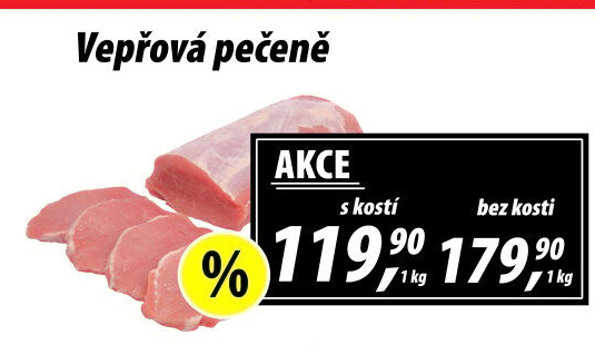Vepřová pečeně s kostí