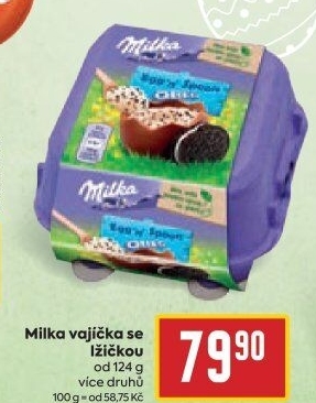 Čokoládová plněná vajíčka Milka