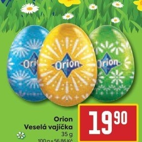 Čokoládové vajíčko Orion
