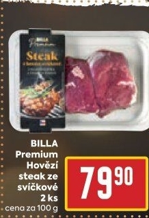 Hovězí steak ze svíčkové Billa Premium