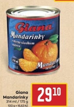 Kompot mandarinky Giana