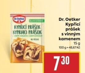 Kypřicí prášek s vinným kamenem Dr. Oetker