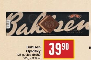 Polomáčené oplatky Bahlsen