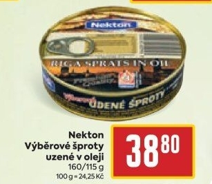Šproty uzené v oleji výběrové Nekton