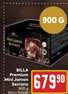 Šunka Jamón Serrano Billa Premium