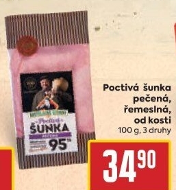 Šunka pečená poctivá Kostelecké uzeniny
