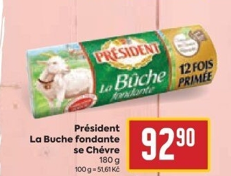 Sýr kozí La Buche de Chévre Président