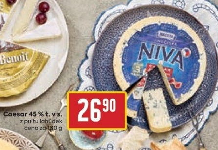 Sýr Niva Caesar Jihočeská 45% Madeta