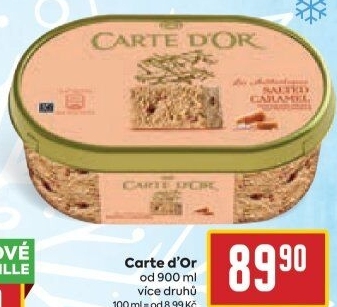 Zmrzlina ve vaničce Carte D'