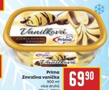 Zmrzlina ve vaničce Prima