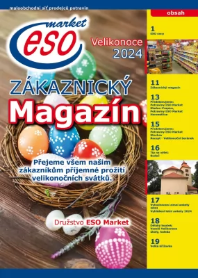 akční leták ESO MARKET 20.3.2024-31.3.2024
