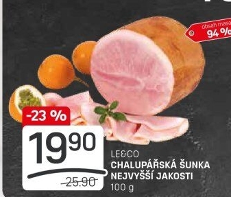 Chalupářská šunka nejvyšší jakosti Le&amp
