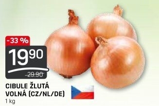 Cibule kuchyňská žlutá