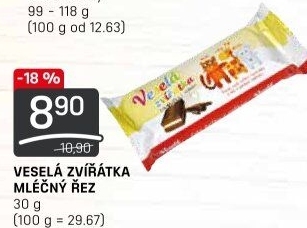 Dezert řez Veselá zvířátka