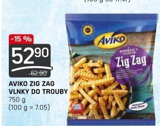 Hranolky vlnky mražené Zig Zag Aviko