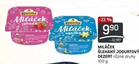 Jogurtový dezert Miláček Krajanka
