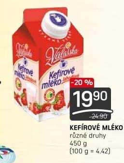 Kefírové mléko ochucené Mlékárna Valašské Meziříčí