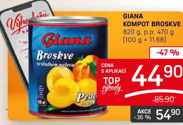 Kompot broskve Giana