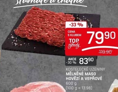 Mleté maso mix Kostelecké uzeniny