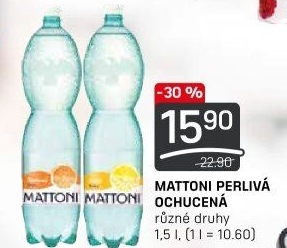 Ochucená voda Mattoni