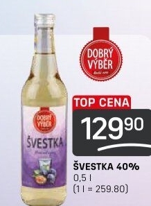 Pálenka Švestka Dobrý Výběr