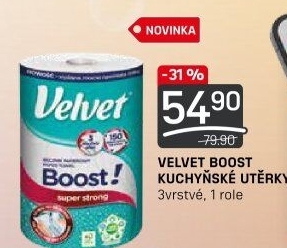 Papírové ručníky 3vrstvé Boost! Velvet
