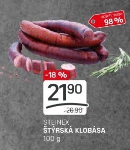 Štýrská klobása Steinex