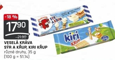 Sýr a křup Veselá kráva