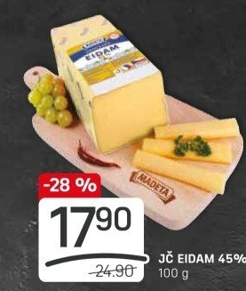 Sýr Eidam Jihočeský 45% Madeta