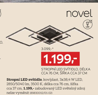 STROPNÍ LED SVÍTIDLO