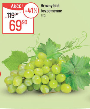 Hrozny bílé bezsemenné