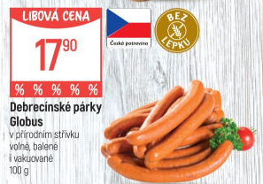 Párky debrecínské Globus