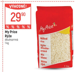Rýže dlouhozrnná My Price