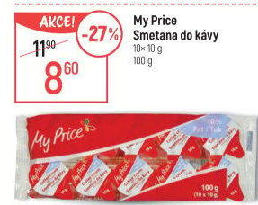 Smetánky do kávy My Price