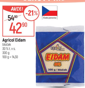 Sýr Eidam 30% Agricol