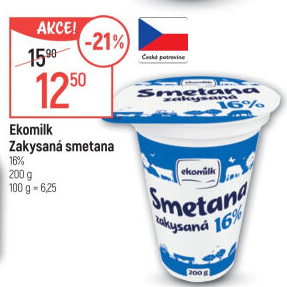 Zakysaná smetana 16% Ekomilk