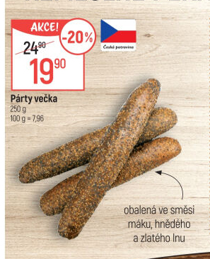Pečivo Párty večka