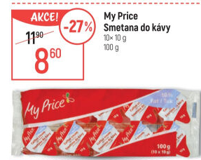 Smetánky do kávy My Price