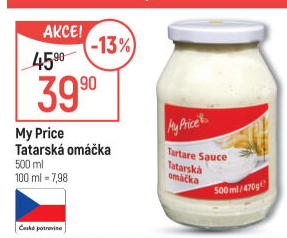 Tatarská omáčka My Price