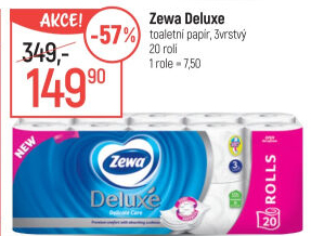 Toaletní papír 3vrstvý Deluxe Zewa