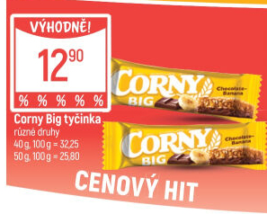 Tyčinka cereální BIG Corny
