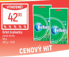 Žvýkačky Orbit