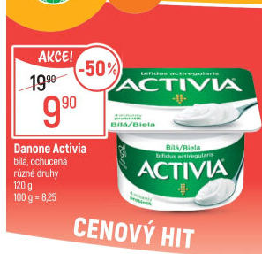 Bílý jogurt Activia Danone